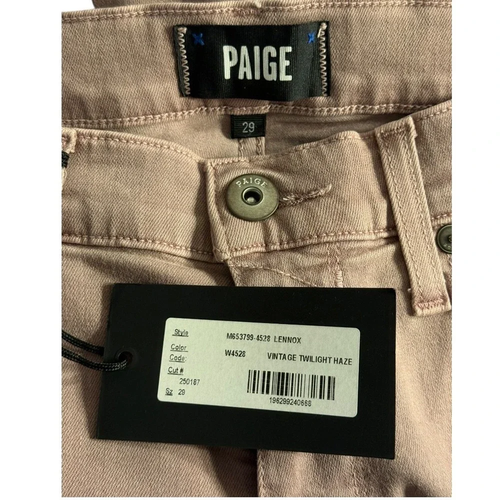 Paige Lennox Slim Fit Jeans 29 Vintage Twilight Haze Mauve Transcend NWT‎